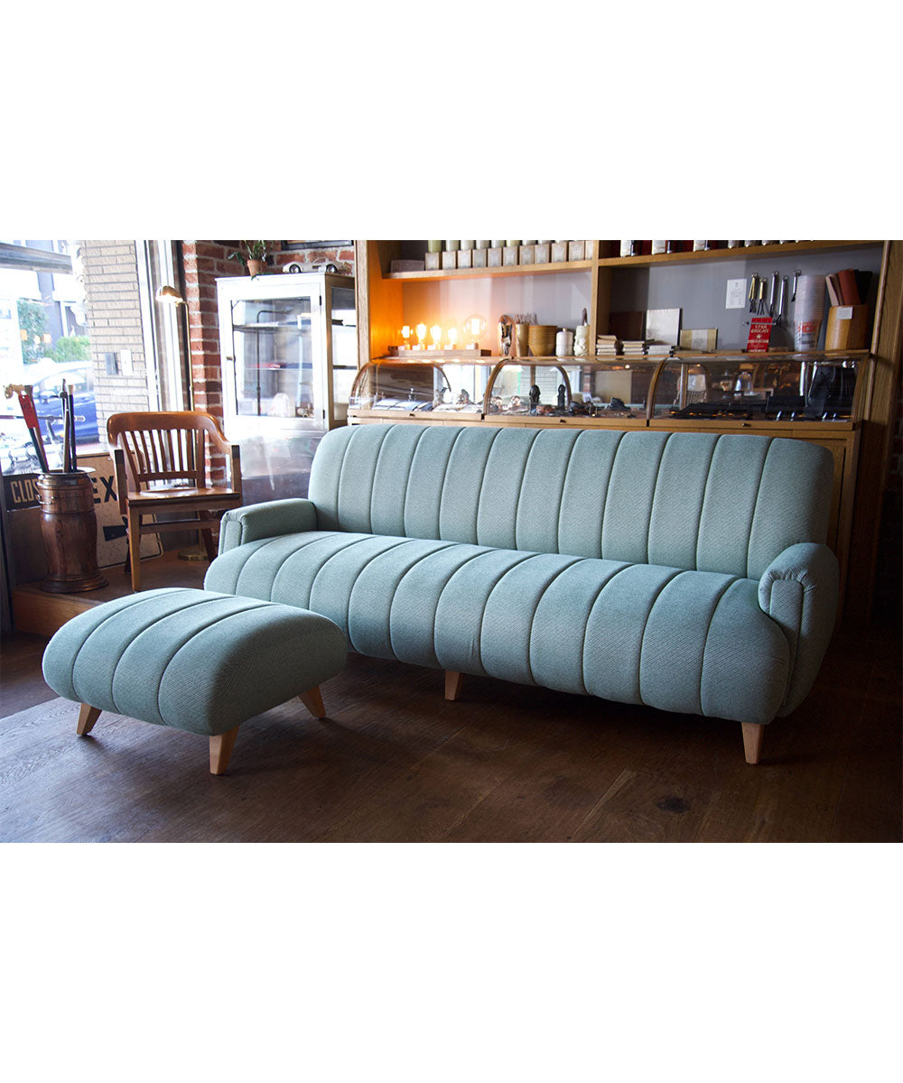 HEYWOOD-WAKEFIELD SOFA & OTTOMAN