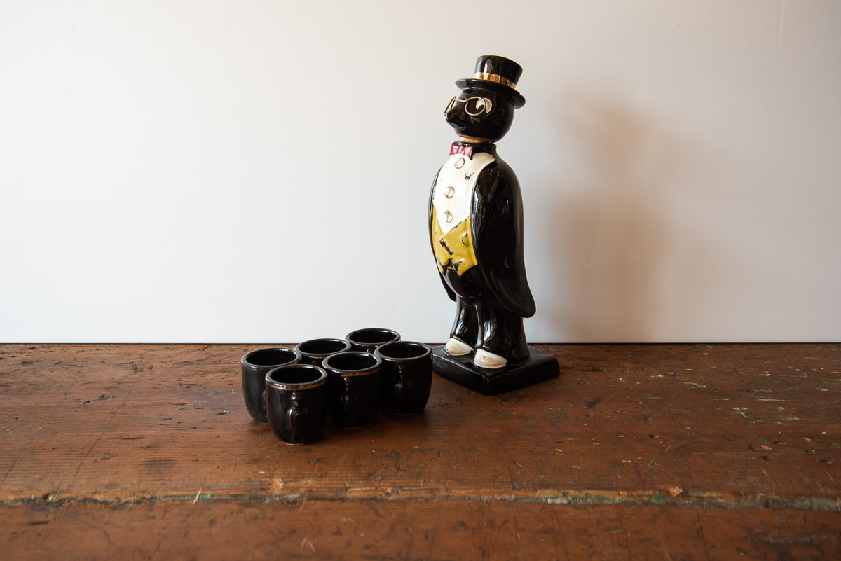 OLD CROW BOTTLE & CUP